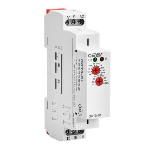 GEYA格亚GRT8-A1B1A2B2通电延时断开时间继电器模块控制器220交流 AC/DC12240V 一开一闭A通电延时