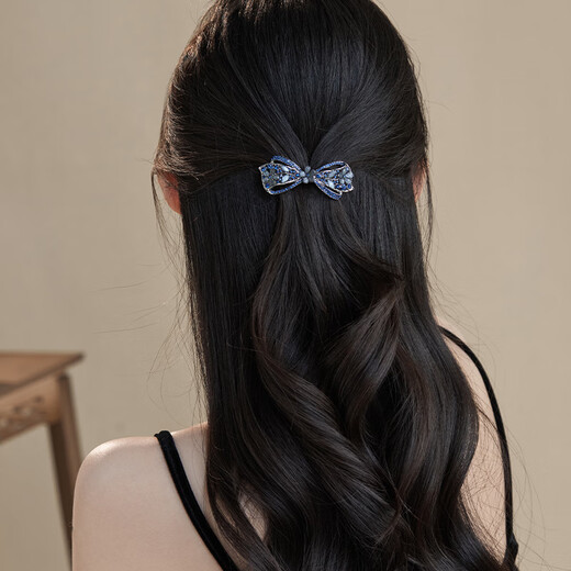 Chimera (CHIMERA) bow hairpin back ponytail horizontal clip headband female high-end hairpin hair accessories female birthday gift