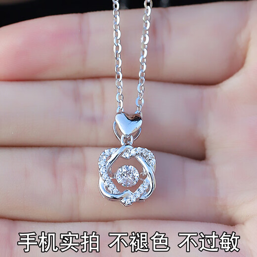 Fat Donglai's same platinum pendant for women Pt950 single pendant without necklace, pure platinum clavicle chain, new style moissanite, your heart will be moved - platinum pendant