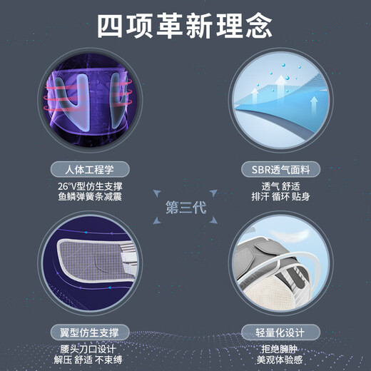 Nuotai (nuotai) waist support belt for waist disc and psoas muscles, breathable waist support, sedentary artifact, long standing summer belt for men and women, L size, waist circumference 77-107cm, 2 feet 3-3 feet 2, waist support upgrade, gift box packaging