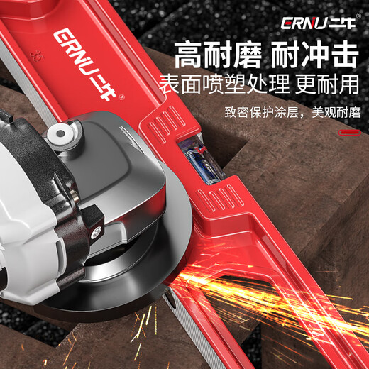 Erniu level high-precision solid cast aluminum flat water level small ruler mini strong magnetic aluminum alloy anti-fall 400mm solid cast aluminum non-magnetic industrial grade high precision