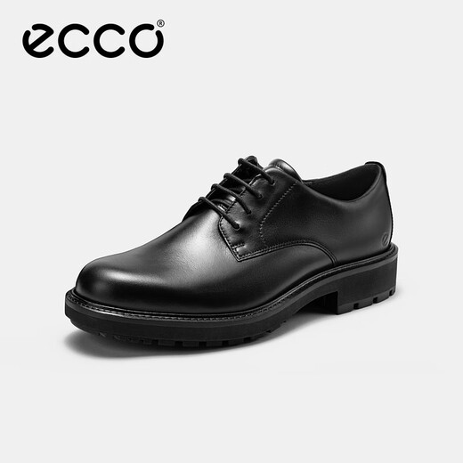 ECCO Leather Shoes for Men Smooth Wedding Men's Shoes Derby Shoes Men's Business Shoes Wedding Shoes City Oslo 550224 HL Black 55022401001 42