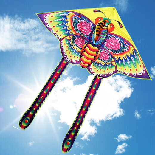 Mom and dad kite children adult Weifang large extra large butterfly kite roulette children's toys boys and girls outdoor toys