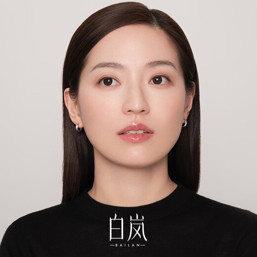 Bai Lan Mirrored Earrings for Women 925 Silver Earrings Studs Fashion Design Trendy Plain Earrings Birthday Gift for Wife Silver Large Size