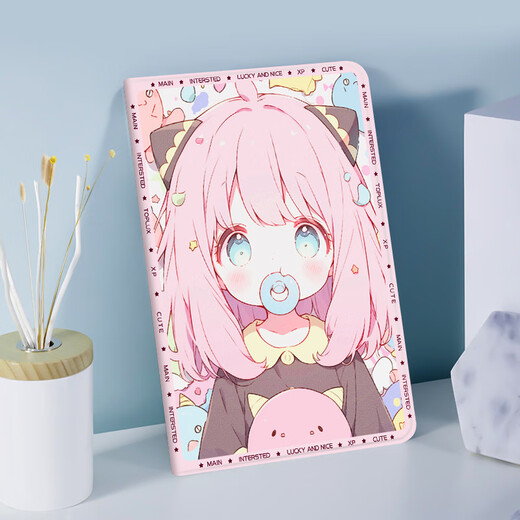 忽风可爱阿尼亚适用苹果ipad2020保护壳2021 10.2寸笔槽mini6平板保护套三折air4第八代Air2/3 9.7英寸 N14380阿尼亚三折式单壳 iPad Air 2024版(13英寸)