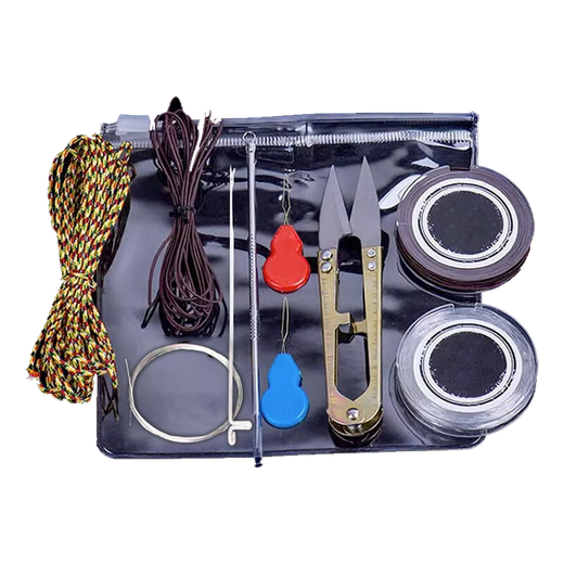 Jingji Wenwan bead threading elastic thread Buddha beads beading tool set three-way crochet tweezers hand string rope lead needle Wenwan threading tool kit 10-piece set