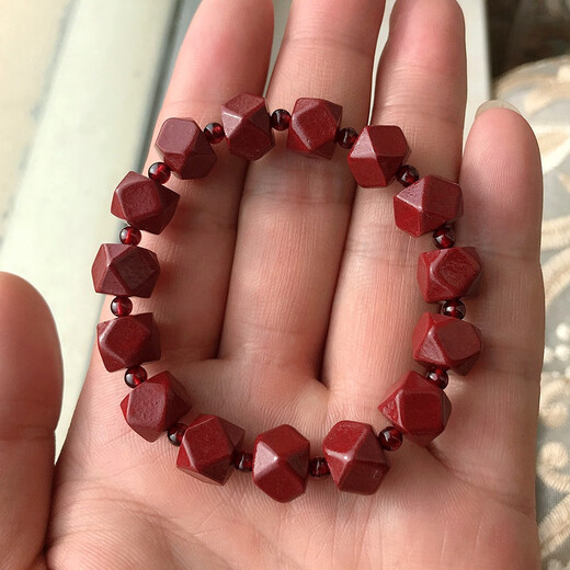 Baozha Cinnabar Bracelet for Money from All Directions Couple Male Personalized Zodiac Year Bracelet Female Garnet Bracelet Simple Jewelry Small Bracelet for Money from All Directions (Men's Bracelet)
