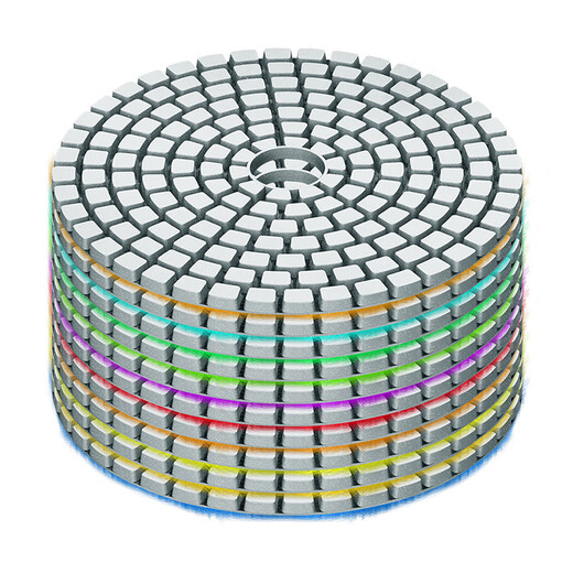 Vinoa Diamond Water Grinding Tablets Stone Polishing Tablets Marble Granite All-Ceramic Edge Renovation Resin Polishing Tablets (Diameter 100mm) 3000 Mesh 10 Pieces