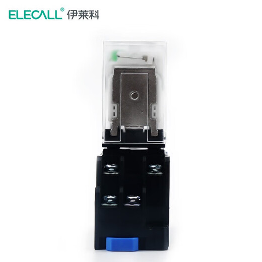 ELECALL HH52P (MY2NJ) small intermediate relay DC two-on-two-off with light and base electromagnetic relay set 8 feet DC24V 5A