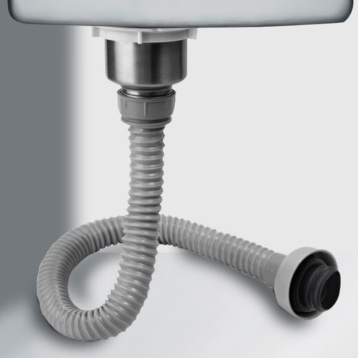 Dezhong vegetable sink drain pipe complete set of kitchen single sink drain pipe vegetable sink sewer drain pipe 7013
