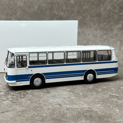 跃纪生DEMPRICE 俄罗斯巴士 Classic Bus 1:43 LAZ 695 公交车客车模型 橘色白条
