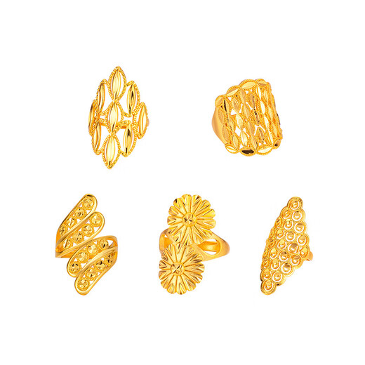 LISM 18K gold ring, hollow exaggerated women’s large flower ring, 3D hard gold covered with silver, women’s personalized index finger live ring, rhombus diamond ring