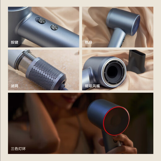 Laifen high-speed hair dryer, quick-drying household hair dryer, negative ion hair care, low-noise hair dryer, birthday gift, national subsidy, LF03 green pomelo