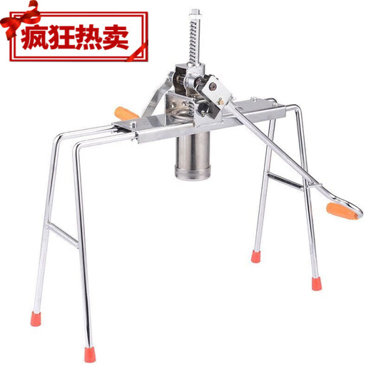 Shantou Lincun Household Noodle Machine Manual Noodle Machine Noodle Machine Noodle Pressing Machine Non-Thickened Double Bearing Model + Stainless Steel Barrel + 9 Grinding Tools