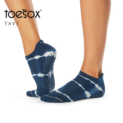 Toesox yoga socks women's non-slip professional sports socks Pilates socks sweat-absorbent and breathable Savvy TAVI co-branded dark gray S (size 34~38)