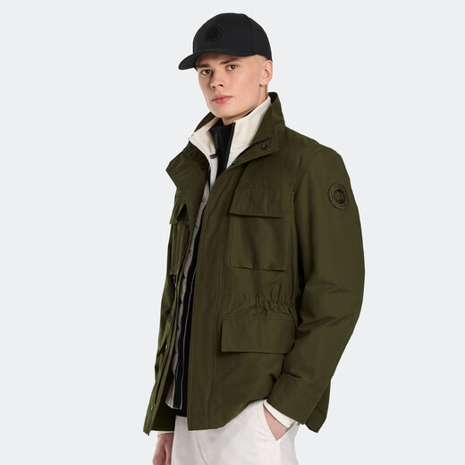 Canada Goose Harrison Men's Short Jacket Big Goose Outdoor Windbreaker Jacket 4814MT 49 Army Green S