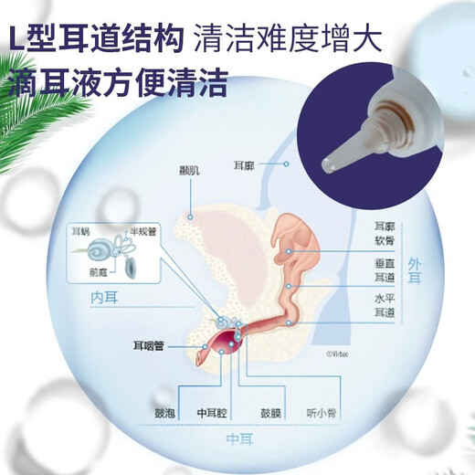 Special medicine for cat ear mites, pet earfuling ear anti-inflammatory ear drops, cleaning, removing mites, relieving itching, antibacterial cleaning liquid, single box, 10 ml bottle