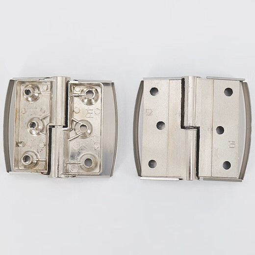 Hesdig JG-1914 stainless steel partition hinge, public toilet self-closing door removable hinge, 2 pieces/piece, left stainless steel cover + alloy (flash delivery from Jingcang)