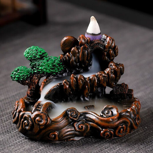 Mewai (incense burner) reverse flow incense tower incense creative ornaments aromatherapy household reverse flow incense grains toilet deodorizing incense 55 grains + I Longmen mixed fragrance