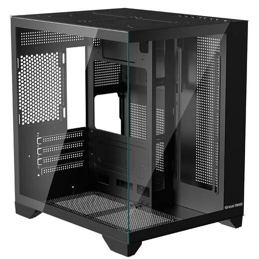Great Wall Frost T5 sea view room chassis (MATX/double-sided panoramic glass/9 fan positions/240 water cooling) Vision S1Mini black