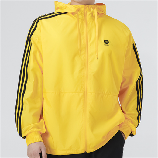 阿迪达斯 （adidas）NEO男装新款运动透气梭织连帽夹克外套 HN6627 M