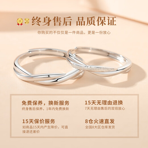China Gold PT950 Platinum Ring Light Women's Platinum Ring Jewelry Birthday Gift for Girlfriend and Wife's Birthday Platinum Lifelong Ring - Women's