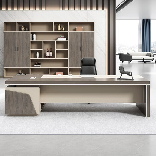 Shengli boss desk and chair single desk executive desk manager desk supervisor desk and chair workbench 1.8*0.8 meters table side cabinet