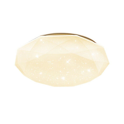 Weihuo Starry Sky Ceiling Lamp Cross-border Round Diamond Ceiling Lamp Simple Bedroom Living Room Balcony LED Ceiling Lamp 30CM White Light-24w Diamond Starry Sky Style