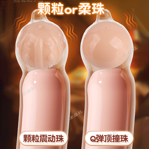 Alphabet Club Floating Point Dragon Ball Model Vibrates into the Bead Ball SM Sex Props Adult Supplies Male Condom Wearing Device Condom Extended