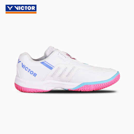 Victor Victor Badminton Shoes Victory A396-AQ Professional Sports Shoes New White/Light Rose Red Unisex Style A396 White/Light Rose Pink 35