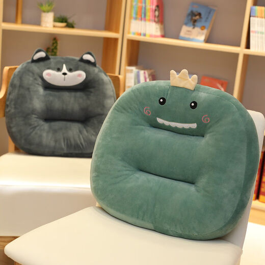 Yingzhu'er cushion office chair sedentary bench thickened seat cushion student classroom dormitory butt pad can sit on the floor mat strawberry crystal super soft short plush upgrade belt 5 increased skin-friendly cushion universal for all seasons