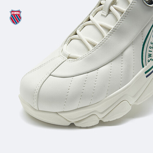 盖世威（K·SWISS）休闲鞋男女春季新款复古透气情侣舒适运动鞋9276-US 215豆腐白/梦幻银 41
