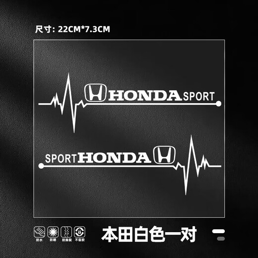 REACHNOW car stickers triangle window car stickers side window stickers Mercedes-Benz body front and rear bumper decorative pull-up stickers ECG model Honda white pair