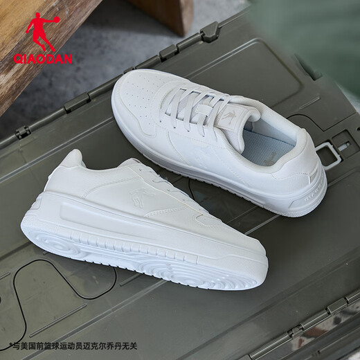 Jordan women's sneakers, leather-topped white shoes, thick-soled leather-topped casual shoes, women's sports shoes