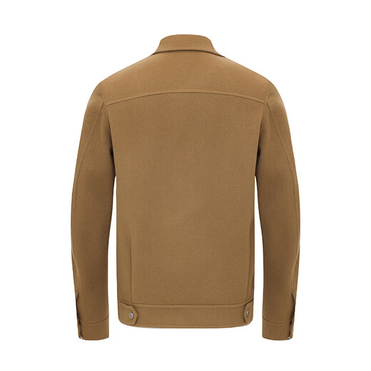 Navigare Italienisch kleines Segelboot Herren-Lapeljacke Herbst und Winter lässig High-End-High-End-Herrenreine Wolle warme Jacke Herren Karamellfarbe