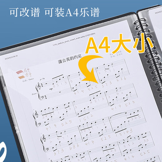 Lovebird A4 music score clip piano score clip music score book clip guitar guzheng 60-sided multi-function music score clip