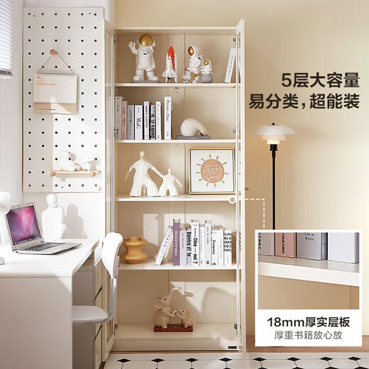 Quanyou Home Living Room Glass Display Decoration Cabinet Simple Dustproof Narrow Bookcase Bookcase Storage Wall Cabinet Standing Cabinet