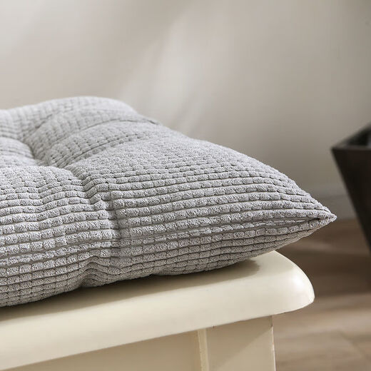 Yingzhuer thickened cushion office four seasons student classroom female stool floor mat butt cushion strap sedentary chair cushion corduroy square Barbie pink 30*30cm