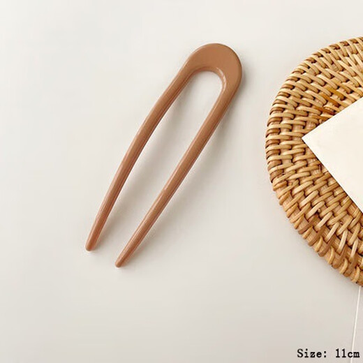 Ball head hair artifact fixed comb hairpin simple temperament U-shaped hairpin for women 2023 new hairpin headwear 9# gold pearl tassel hairpin