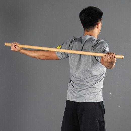 RISING Posture Assessment Stick, Personal Training Posture Correction Wooden Stick, Yoga Stick, Pilates Stretching Round Stick, Professional Edition (140cm)