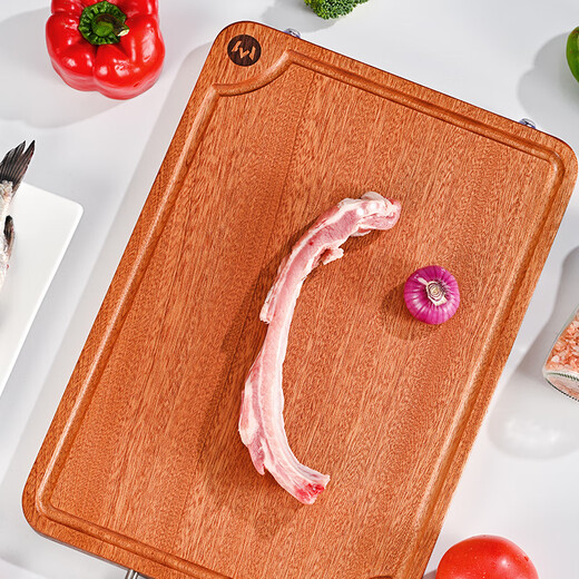 1号会员店（One's Member）进口乌檀木整木砧板加厚实木案板双面家用防霉切菜板 40*28*2.5cm