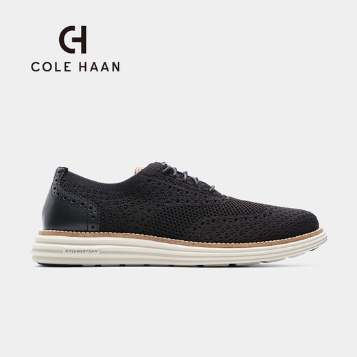 Cole Haan/歌涵 男鞋牛津鞋 春夏针织网面透气休闲鞋男C38968 黑色-C38968 40
