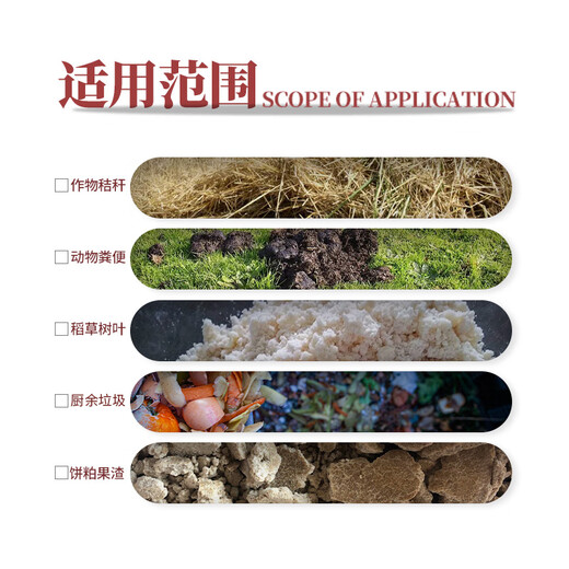 南华千牧有机肥发酵剂鸡粪粪便堆肥发酵剂猪粪牛粪豆渣微生物肥秸秆还田剂 有机物料腐熟剂/1kg/袋