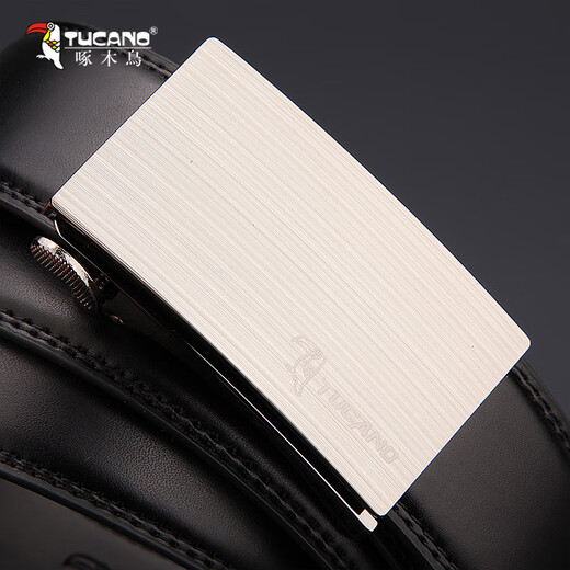 Woodpecker (TUCANO) new model automatic buckle belt men's leather belt business casual cowhide trouser belt inner wear style 1