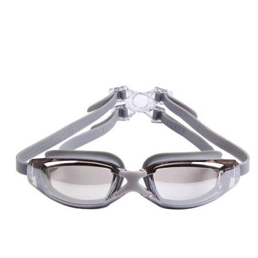 Youyou HD swimming goggles waterproof and anti-fog for men and women adult swimming goggles protective goggles equipment Minglan electroplating (+ waterproof earplugs)