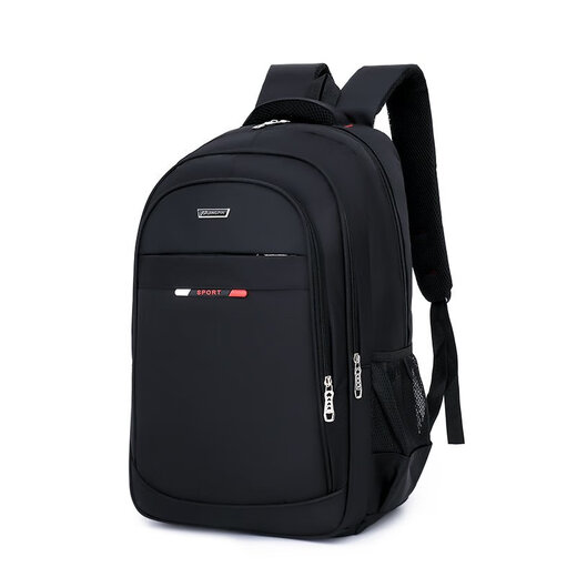 Kangaroo Backpack Men's Backpack Large Capacity Luggage Travel Bag Student School Bag Female Junior High School Business Laptop Bag Black with Red Label
