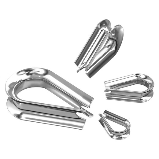 Fengji national standard 304 stainless steel wire rope ring protective sleeve triangle ring boasting chicken heart ring M2M3M4M5M6M8M10 M8-2 only