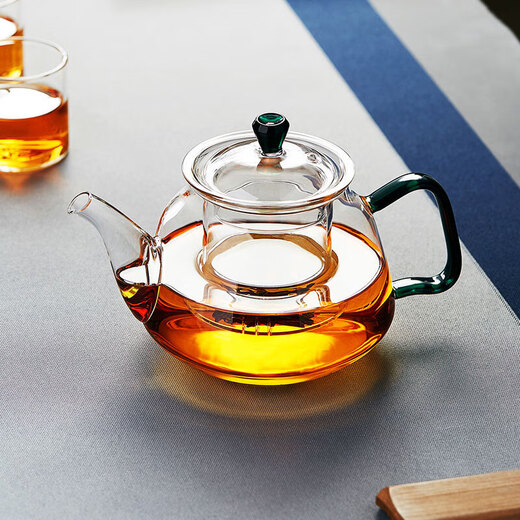 Lvchangming Teapot Glass Teapot Office Home Kung Fu Tea Set with Filter Thickened Heat-Resistant Teapot