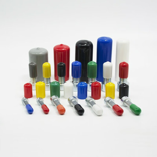 Rubber protective cap screw thread protective sleeve round pipe wire plug cable nut cap pvc plastic rubber sleeve Sc inner diameter 1.5 mm-10 pieces default black