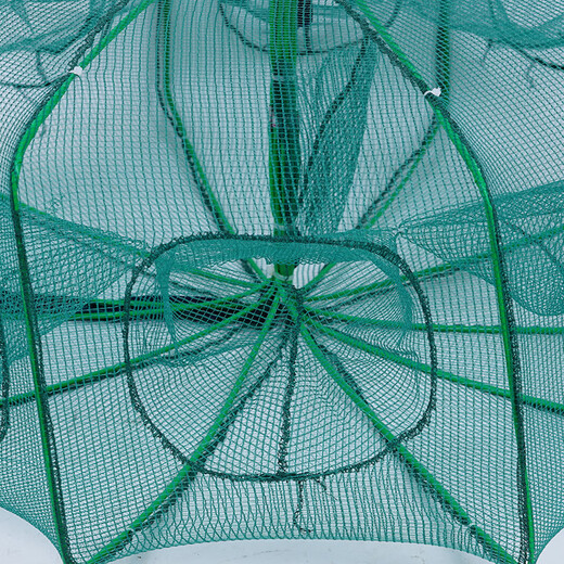 Ground net, lobster net, fish and shrimp net, fish net, can not come out, only enters the fishing net to fish eel cage, loach ground net, 6 holes, thickened and bold + 5 packs of bait